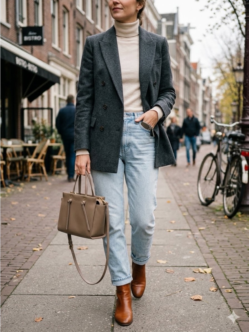 Zara Knotted Mini City Crossbody Bag – Taupe / Brown